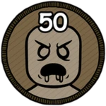 Reach Day 50 Roblox badge thumbnail