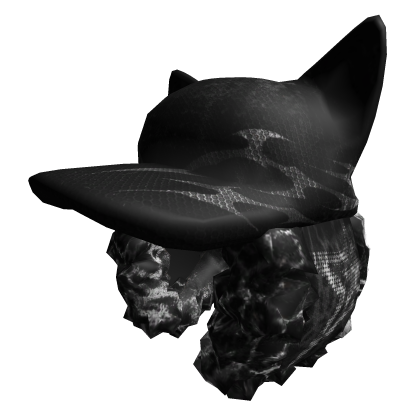 Y2K Cat Ear Black Ushanka Roblox item