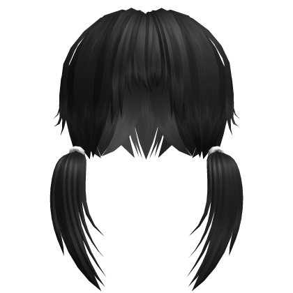 Black Unkept Vkei Girl Hair
