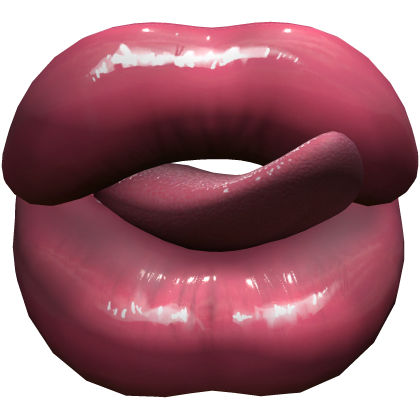 Huge Baddie Lips Tongue Pink Duck Y2K 2000s Doll