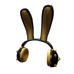Golden Noir - Bunny Headphones