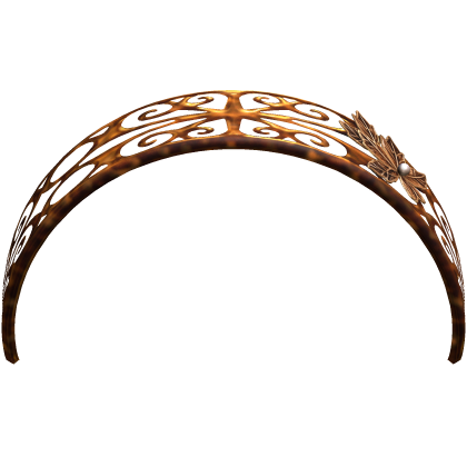 Amber Brown Boho Hippie Earthy Swirl Leaf Headband