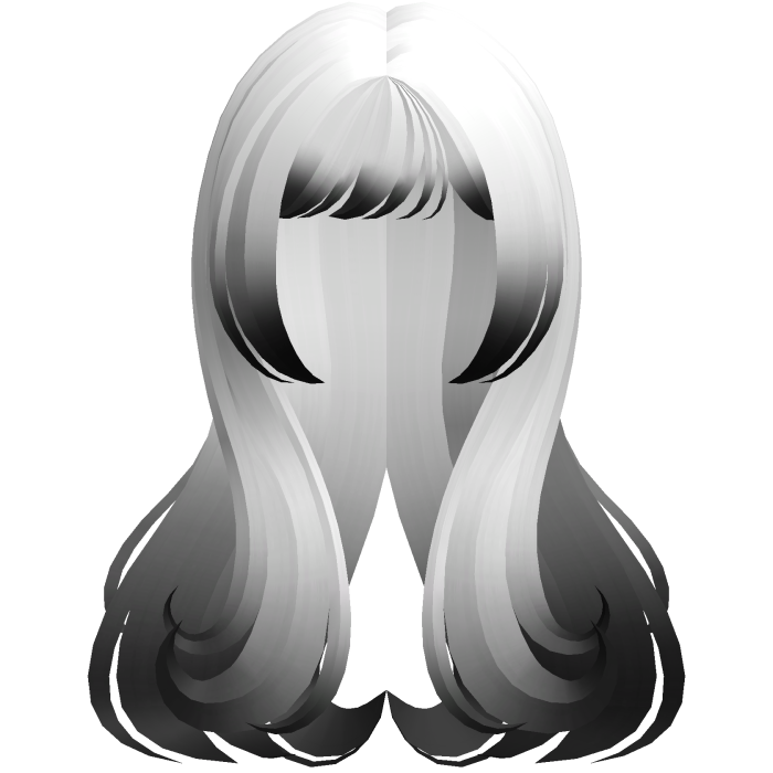 🐾 princess heart shape doll swirl hair whiteblack
