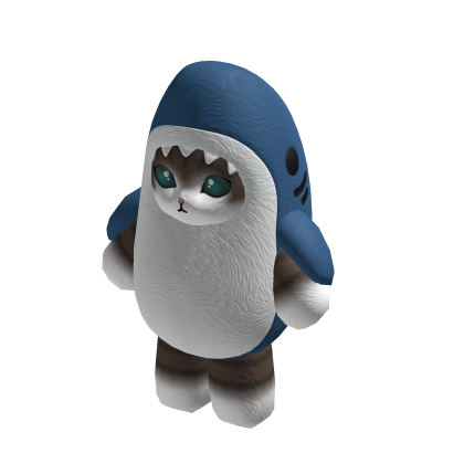 Shark Cat Suit - Brown Plush thumbnail
