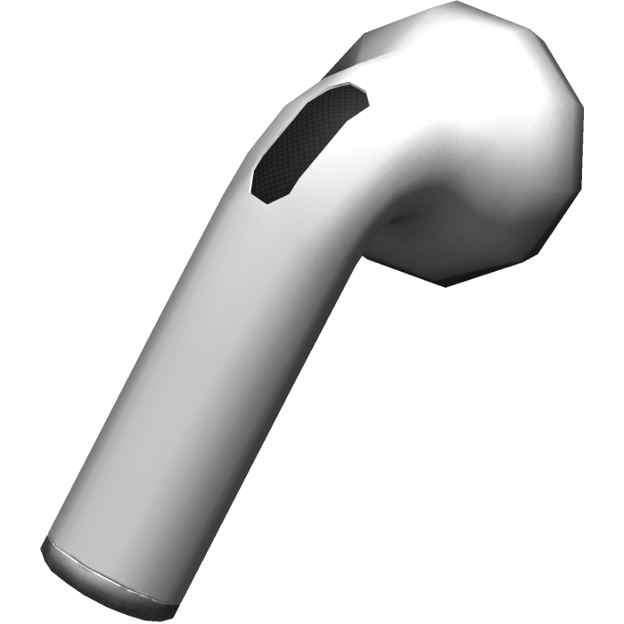 white wireless earbuds