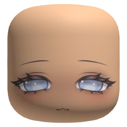 Pretty Pastel Chibi Face w/ Blue Eyes - Light Roblox item