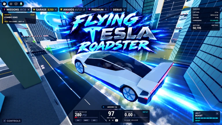 Flying Tesla Roadster thumbnail