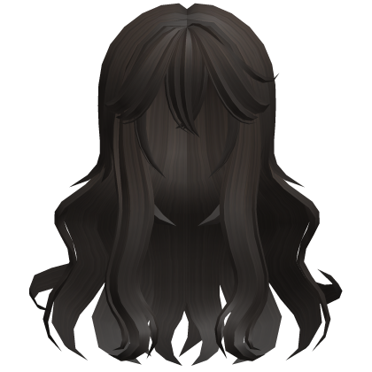 ♡ ꒰ fluffy anime dark brown moe wavy hair ꒱ ♡