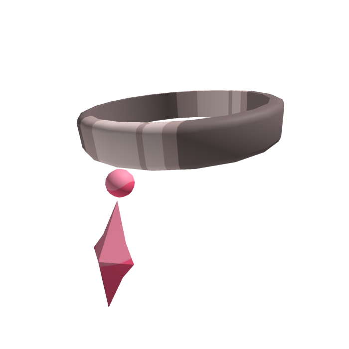 Pink-Accented Sphinx Neckpiece