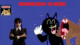 Przetrwaj kreskówkowy kot i głowa syreny OMG!