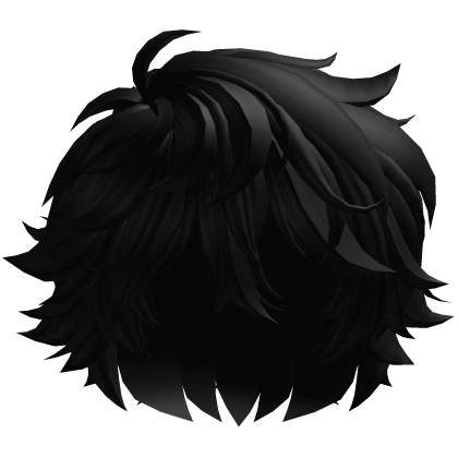 Fluffy Messy Haircut [Rich Black]