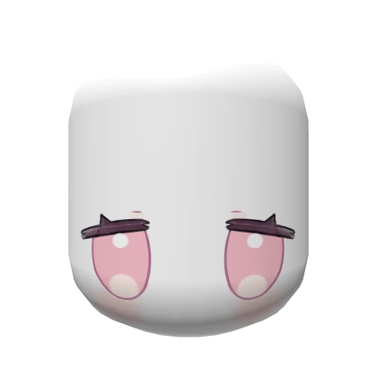 Cute and Sad Chibi Big Pink Eyes Roblox item thumbnail