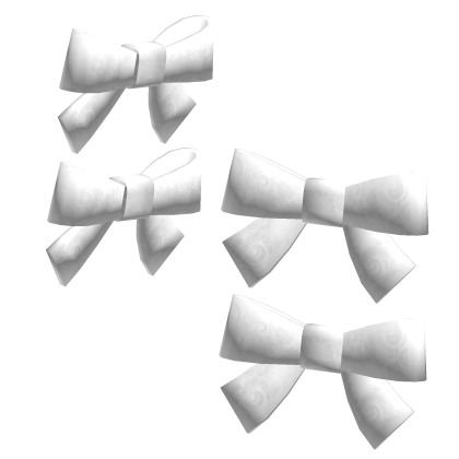 † : white lace gothic bows Roblox item