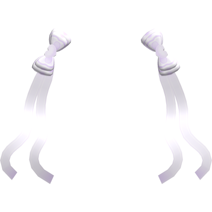 ꒰♡꒱ adorb long thick ribbon addon in purple  Roblox item