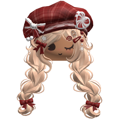♡ Christmas Preppy Holiday Braids (Blonde)
