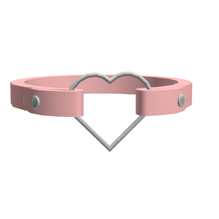 Pink necklace with a heart padlock
