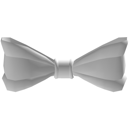 Stylish White Bow Tie Roblox item