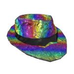 Rainbow Foil Fedora