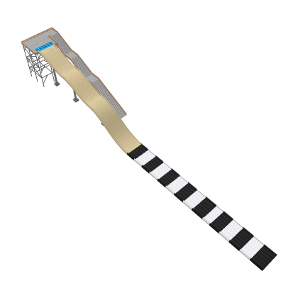 Mat Racing Slide Water Park Fall Part Block
