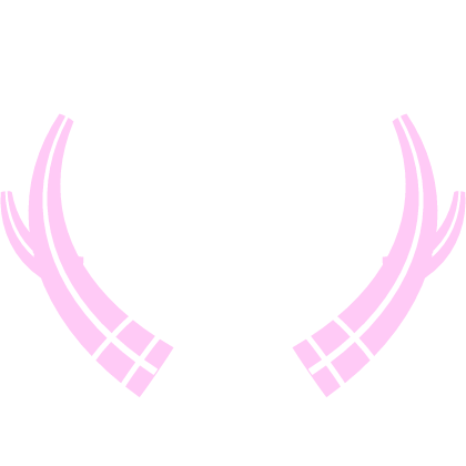 Glowing Majestic Horns Pink White