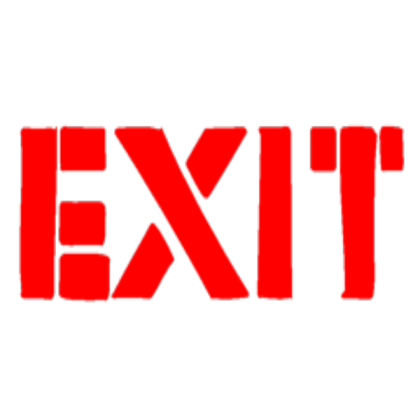Exit Sign. Roblox decal