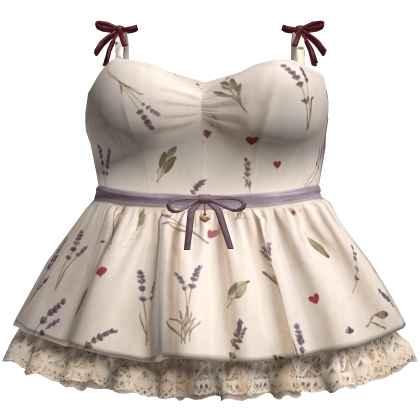 Cherry Ribbon Mini Dress