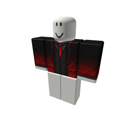 Black And Red Gradient Bars Suit Top