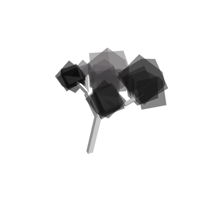 Cat Droping Black Tree
