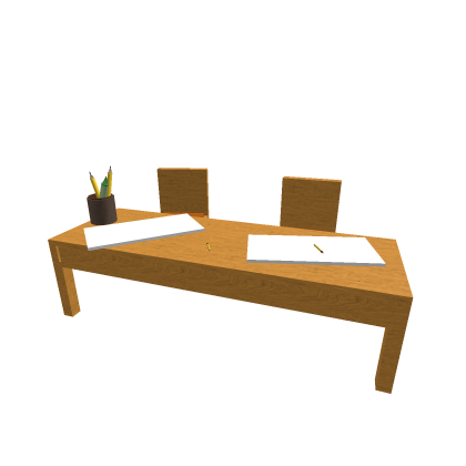 Double seated student desk