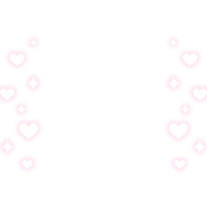 Glowing Emissive 🩷 Cute Kawaii Hearts Aura