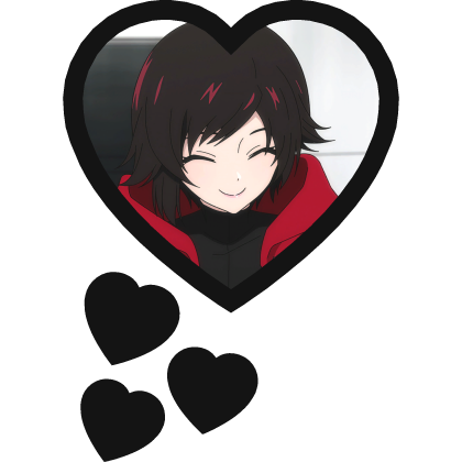 Ruby Rose Thinking Hearts Rwby