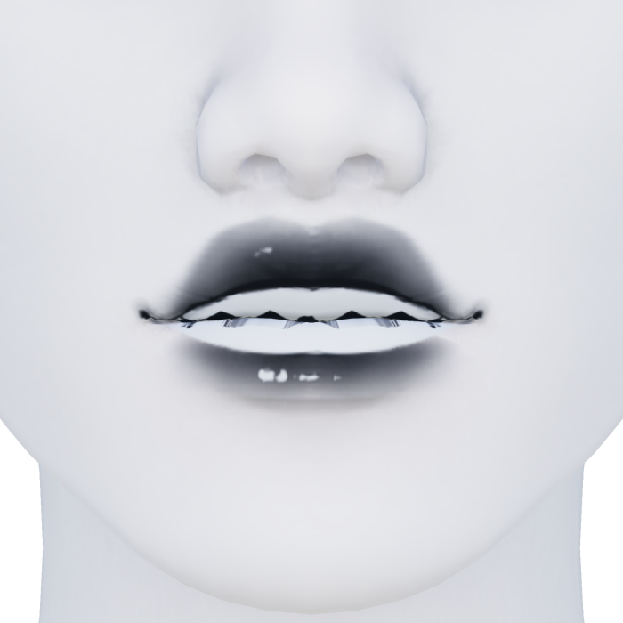 Anime Emo Shark Teeth Lips