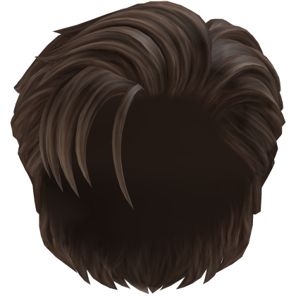 Messy Brown Side Swept Hair