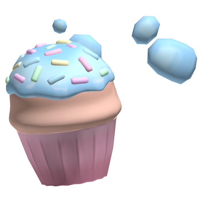 ˚꒰ cute sweet blue sprinkles muffin messy mouth┊♡