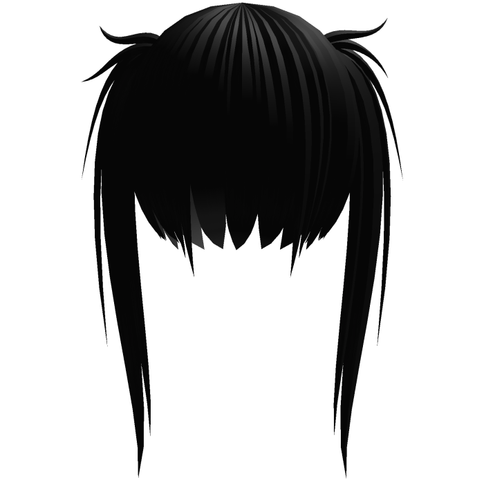 black japan hime pigtail scene girl hair