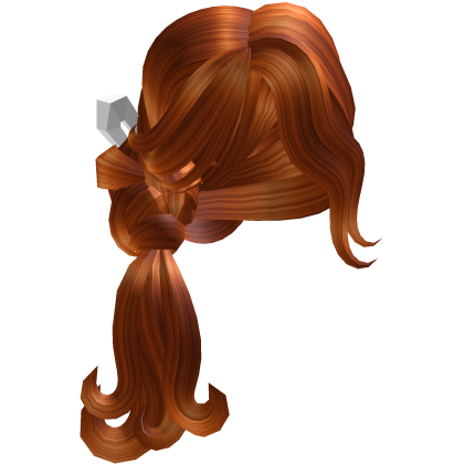 Blonde Long Wavy Side Ponytail Hair w/ Side Bangs Roblox item