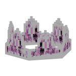White Bubble Gum Pink Animated Glitch 8-Bit Crown
