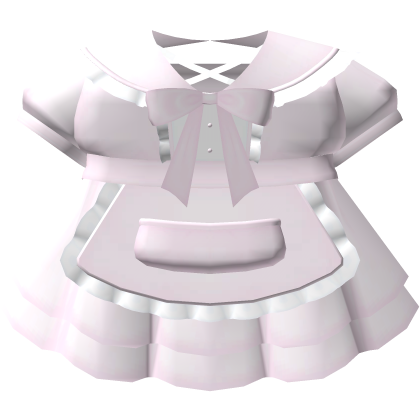 ✙ | cutecore ruffled dress in pink and white