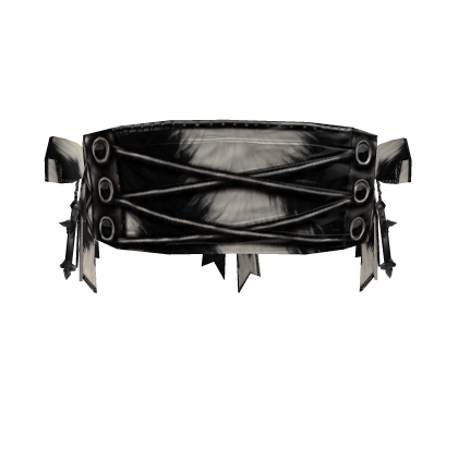 Black & Ivory Cowhide Corset Blindfold (3.0)