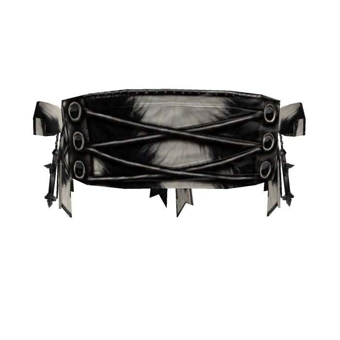 Black & Ivory Cowhide Corset Blindfold (3.0)