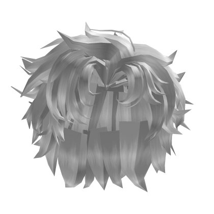 Messy Fluffy White Mafia Male Hair