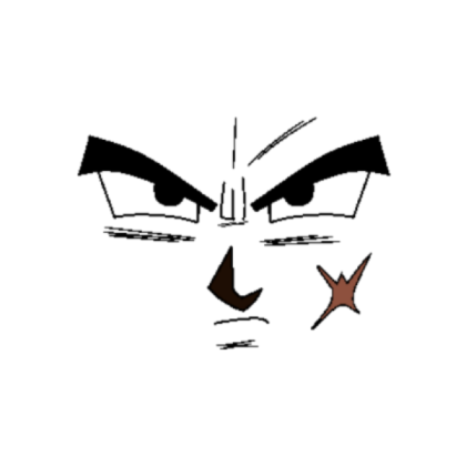 bardock dragon ball face Roblox decal