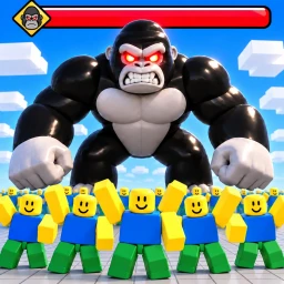 100 Players vs 1 Giant Gorilla! icon