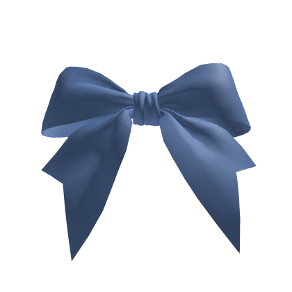 Blue bow for ponytail Roblox item
