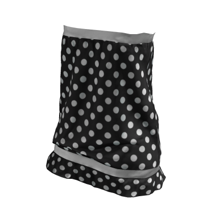 2000s Glam Doll top in Black with White polka dots thumbnail