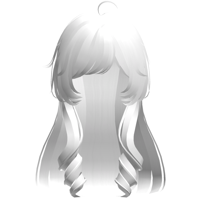 white sweet cutecore layered hair