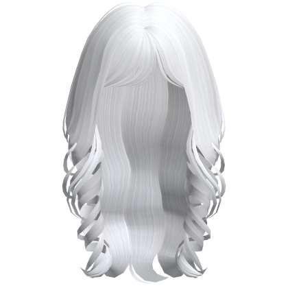 Soft Coquette Long Wavy Hair (White)