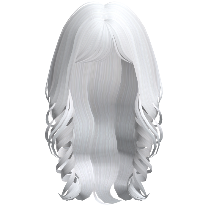 Soft Coquette Long Wavy Hair (White)