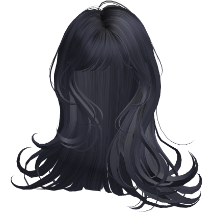 Silky Long Angelic Swirly Hair (Dark Blue)
