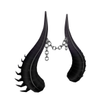 Huge Black Chain Horns